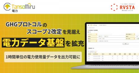 「TansoMiru 電力」、GHGプロトコルのスコープ2改定を