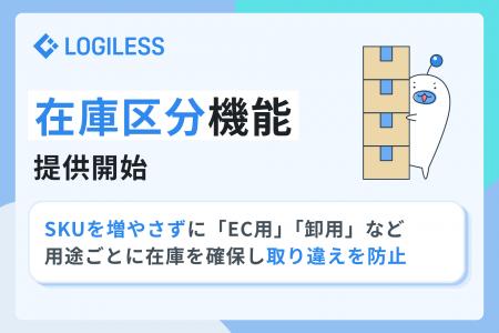 LOGILESS、「EC用」「卸用」など用途ごとに在庫を確保