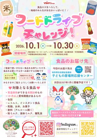 バローホールディングスにてフードドライブチャレンジ