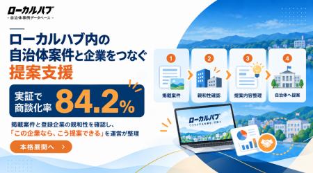 ローカルハブ内の自治体案件と企業をつなぐ提案支援、 ローカルハブ内の自治体案件と企業をつなぐ提案支援、