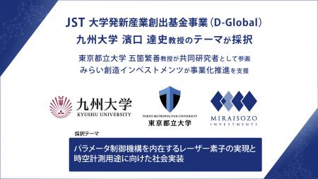九州大学 濱口達史 教授とみらい創造インベストメンツ