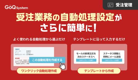 EC一元管理システム「GoQSystem」、受注業務の自動処 EC一元管理システム「GoQSystem」、受注業務の自動処