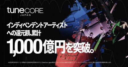 TuneCore Japan、利用アーティストへの累計還元額が1,