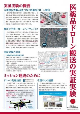 『医薬品ドローン搬送の実証実験』の実施について~大 『医薬品ドローン搬送の実証実験』の実施について~大