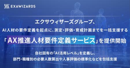 エクサウィザーズグループ、 AI人材の要件定義を起点