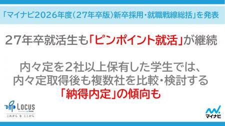 「マイナビ2026年度(27年卒版)新卒採用・就職戦線総 「マイナビ2026年度(27年卒版)新卒採用・就職戦線総