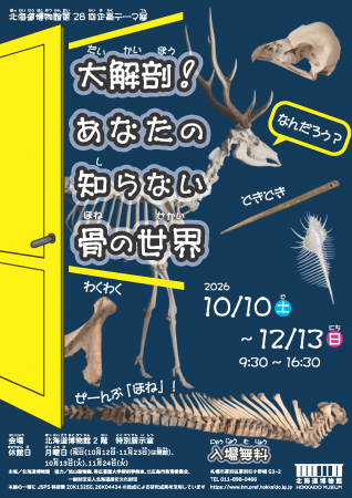 北海道博物館 第28回企画テーマ展「大解剖！あなたの