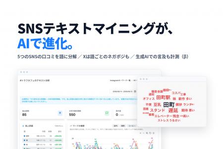 SNSテキストマイニングがAIで進化、生成AIでの自社の