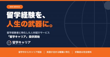 留学経験を、人生の武器に。留学経験者に特化した人材