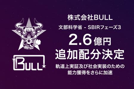 株式会社BULL、文部科学省SBIRフェーズ3事業における 株式会社BULL、文部科学省SBIRフェーズ3事業における