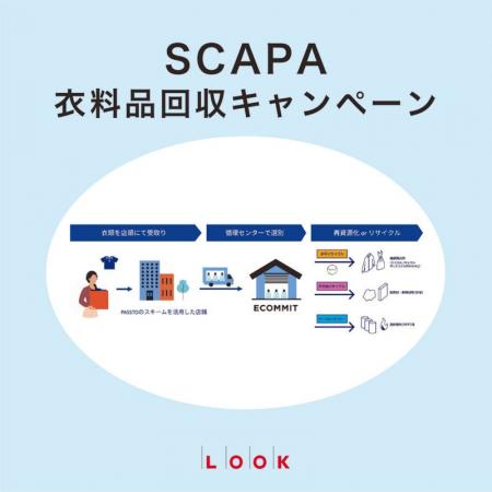 【SCAPA】衣料品回収キャンペーン開催のお知らせ
