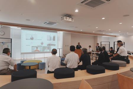 【津山高専】サテライトオフィスのオープンセレモニー