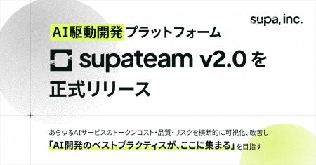 supa, inc.、AI駆動開発プラットフォーム「supateam v supa, inc.、AI駆動開発プラットフォーム「supateam v