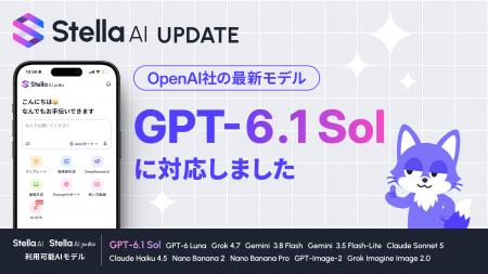 Stella AI、OpenAI社の最新AIモデル「GPT-6.1 Sol」を