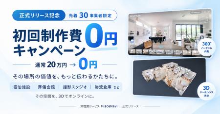 【初回制作費0円キャンペーン】3D空間サービス「Place