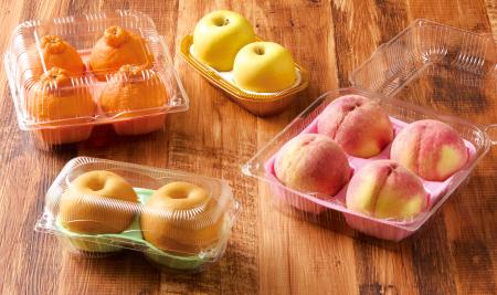青果売場に彩りをプラス！エフピコチューパの緩衝材『