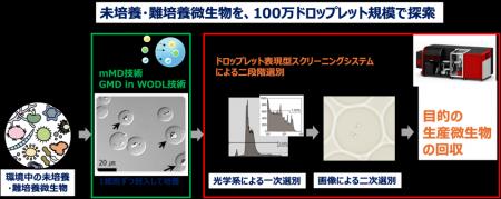 世界初、ドロップレット表現型スクリーニングシステム