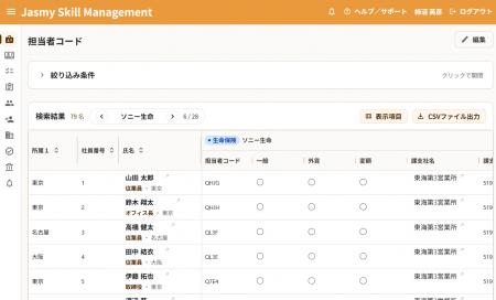 業界初、保険代理店の「担当者コード・資格・保険会社