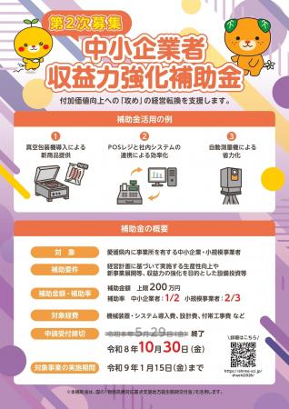 （最大２００万円）～愛媛県内の中小企業・小規模事業