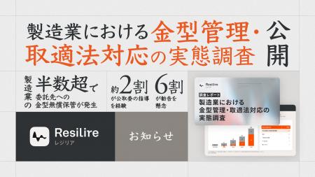製造業の半数超で委託先への金型無償保管が発生 約2割