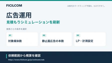 広告運用と素材・LP・計測設定を分けて検討。フィシル 広告運用と素材・LP・計測設定を分けて検討。フィシル
