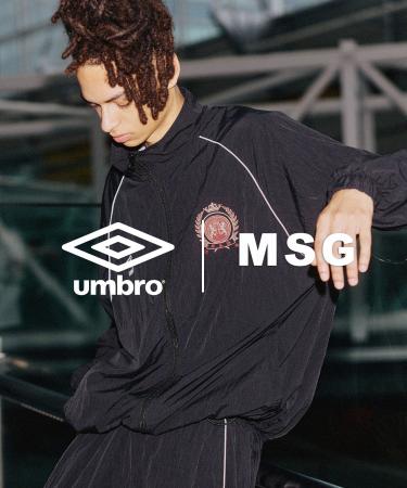 MSG × UMBRO 2026年秋冬のコラボレーションアイテムを