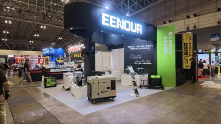 3年連続出展のEENOUR、TOOL JAPANで「9kW三相発電機」 3年連続出展のEENOUR、TOOL JAPANで「9kW三相発電機」