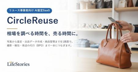 リユース事業者向けAI査定SaaS「CircleReuse」、写真
