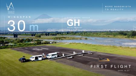 翼幅30mのHAPS実証機「GrassHopper」、初飛行に成功