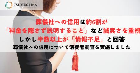 葬儀社への信用は約6割が「料金を隠さず説明すること