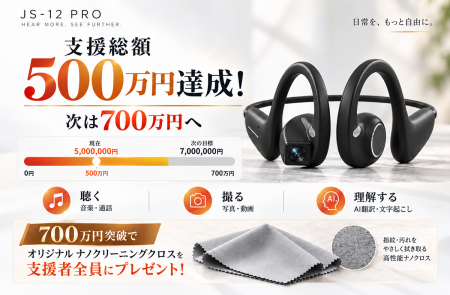 700万円達成で支援者全員に限定特典をプレゼント！支