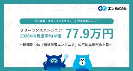2026年9月度 フリーランスエンジニア月額平均単価77.9