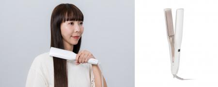 幅約40mmワイドプレート×サイドコームで、忙しい朝も