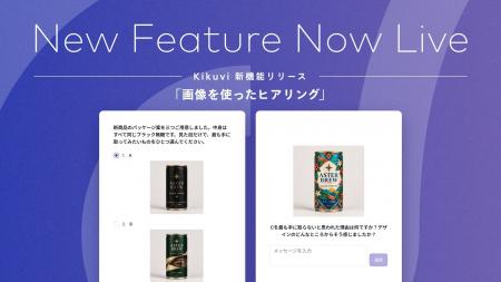 AIヒアリングエージェント「Kikuvi」、質問に画像を表