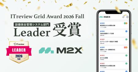 次世代設備保全クラウドのM2X、「ITreview Grid Award