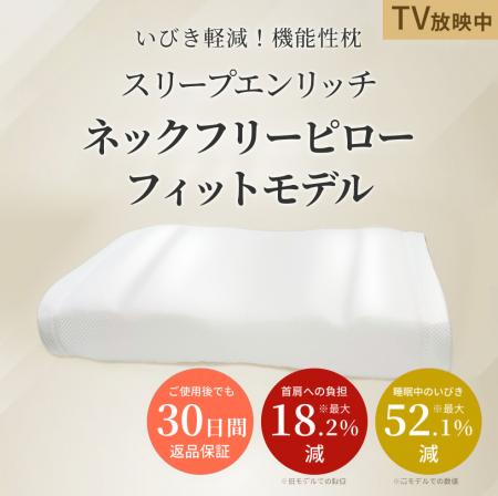 累計出荷2万個突破※1の「ネックフリーピロー」が進化