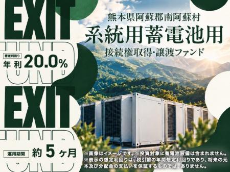 【想定年利20％・運用約5ヵ月】成長市場への投資！電