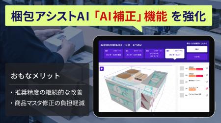 ROMS『梱包アシストAI』、梱包実績をもとに商品情報を