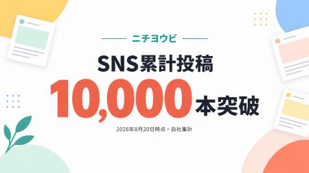 累計投稿本数10,000本を突破！SNS支援ブランド「ニチ