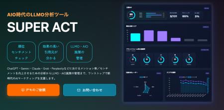 LLMO・AIO分析ツール「SUPER ACT」、柏市の地域情報メ