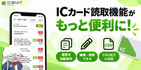QR・バーコードリーダー「アイコニット」のICカード読
