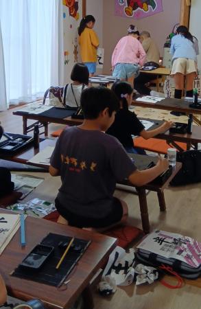 横浜市岩間市民プラザ いわまオープンデー「書道体験