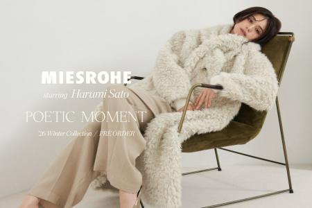 【MIESROHE(ミースロエ)】佐藤晴美が魅せる冬の最新コ