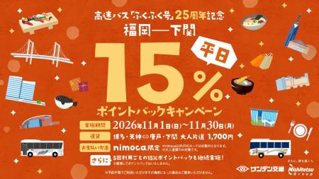 ○高速バス福岡～下関線「ふくふく号」運行開始25周年○