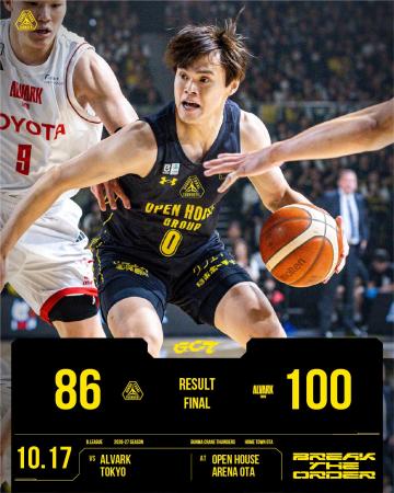 【群馬クレインサンダーズ：試合結果】10/17(土) vs 
