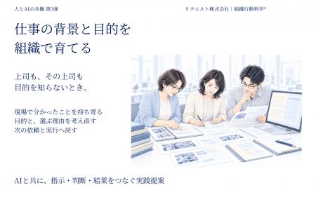 仕事の背景と目的を組織で育てる　現場で分かったこと