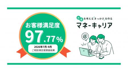 2026年7～9月度のマネーキャリアへの相談満足度が97.7