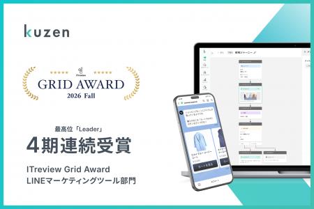 「クウゼン（KUZEN）」がITreview Grid Awardで「Lead