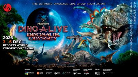 DINO-A-LIVE 海外初 屋内型公演がシンガポールにて開