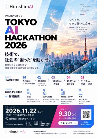 【学生AIハッカソン「東京AIハッカソン2026」開催】大